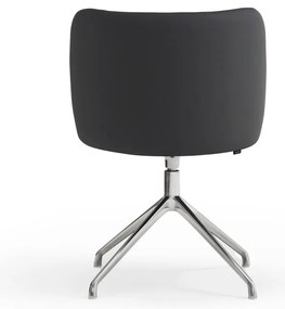 Fekete kárpitozott étkezőfotel Mogi – Teulat