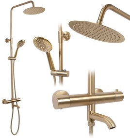 Zuhanyszett Termosztátos REA Lungo Gold Brush