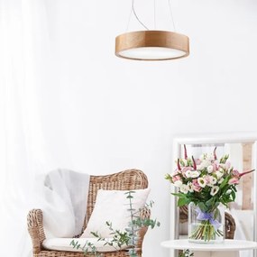 Brilagi - LED RGBW fényerőszabályozható csillár CARVALHO, 2xE27/15W/230V, Wi-Fi, tölgy, átmérő 37 cm