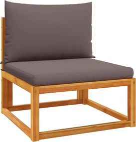 vidaXL karfa nélküli kerti kanapé párnákkal, akácfából és kötélből