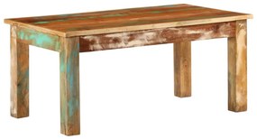 Tömör újrahasznosított fa dohányzóasztal 100 x 55 x 45 cm