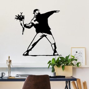 Fém fali dekoráció, Banksy Metal 01