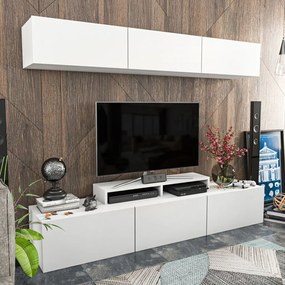 TV-állvány, fehér, 180 cm – TR788DEC3049