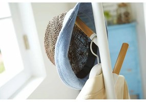 Plain Pole Hanger fehér állófogas bükkfa részletekkel - YAMAZAKI