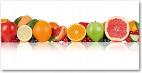 Fotó kép edzett üveg Színes gyümölcsök 140x70