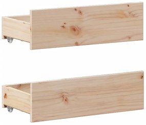 tömör fenyőfa fejtámlás ágykeret matrac nélkül 150 x 200 cm