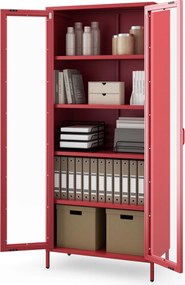 ANGELO vitrin, 800 x 1850 x 450 mm, Modern: piros