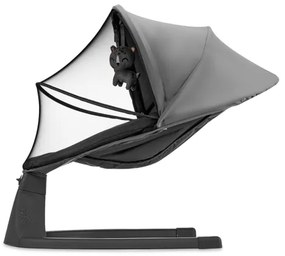 KINDERKRAFT LUMI 2v1 gyerek hinta dallammal, 4xAAA, sötétszürke