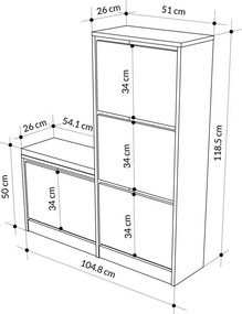 Dude Hitit cipősszekrény