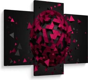 A 3D absztrakció képe (90x60 cm)