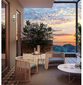 Redo 90199 - Kültéri lámpa érzékelővel TRITON 1xE27/28W/230V IP54 sárgaréz