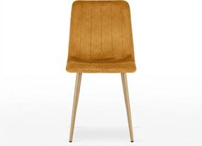 Mustársárga bársonyszék LAVA