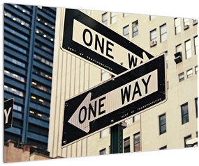 Kép - New York ONE WAY (90x60 cm)