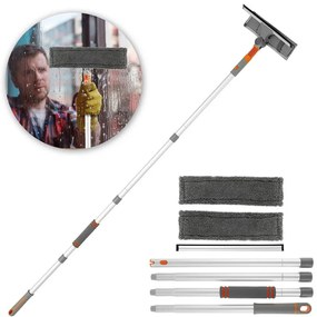 2 az 1-ben ablakmosó szett, hosszabbítható nyéllel