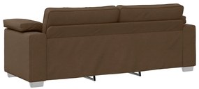 vidaXL Kanapé Szett 2 pcs Barna 219 x 77 x 82 cm szövet