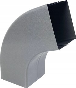 Könyök 72° acél lefolyócső 80x80 Galeco ACÉL2 Metalic sötét ezüst