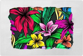 Poszter 60x40 Trópusi hibiszkusz levél