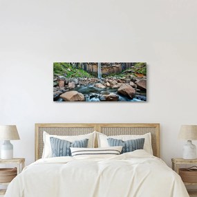 Kép - Svartifossi vízesés, Izland (120x50 cm)