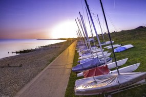 Poszter 30x20cm Kajakok a móló partján, Assaf Frank