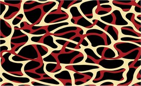 Fotótapéta Absztrakt piros és fekete vonalak fekete alapon 200x140 +ragasztó