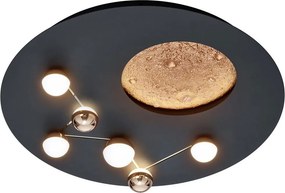 TRIO 644810132 ZODIAC Modern Mennyezeti Lámpa Fekete LED IP20