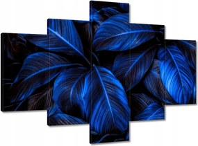Vászonkép 100x70 Kék levelek