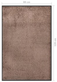 barna lábtörlő 80 x 120 cm