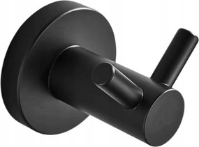 Akasztó Dupla Törölközőtartó Ruházat Fekete Acél 304 Borg Hygiene