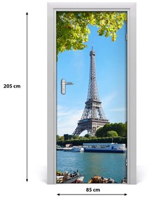 Ajtó méretű poszter Eiffel-torony 95x205 cm