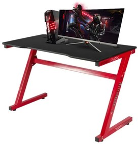 Z alakú gamer íróasztal LED világítással 120 x 60 x 74 cm