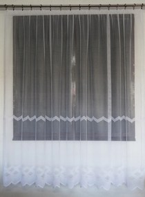 Mg Függöny 21/100 Fehér 280x200cm kész szalaggal