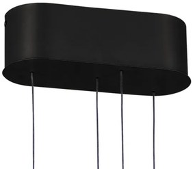 Klausen 142039 - LED Dimmelhető csillár zsinóron LIV LED/50W/230V fekete + távirányító