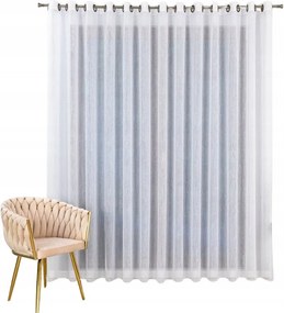 Etamin Függöny Szalaggal, Nappaliba 150X431