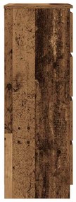 antik fa szerelt fa tálalószekrény 60 x 35 x 98,5 cm