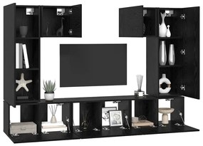 TV szekrény garnitúra 7 pcs Musta tammi 180 x 30 x 120 cm