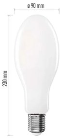 LED Izzó FILAMENT ED90 E40/36W/230V 4000K 6000 lm
