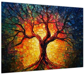 Kép - Az élet fája mozaikban (70x50 cm)