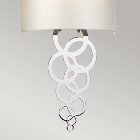 Elstead glamour modern fali lámpa curtis bézs króm elscurtis-medium-pc
