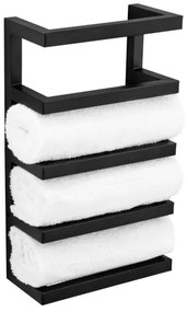 WENKO 25780100 - FONDIRO törölközőtartó 24x42 cm fekete