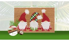 Kókuszrost lábtörlő karácsonyi mintával 45x75 cm – Hanse Home