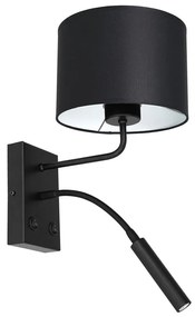 Fali lámpa ARDEN 1xE27/60W+1xG9/8W/230V fekete/fehér