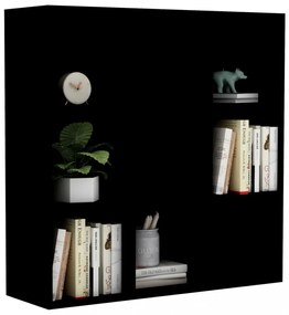 fekete szerelt fa könyvszekrény 98 x 29 x 97,5 cm