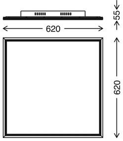 Telefunken 3010-06TF - LED Dimmelhető panel LED/36W/230V + távirányító