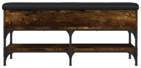 füstös tölgy színű szerelt fa cipőpad 102 x 32 x 45 cm