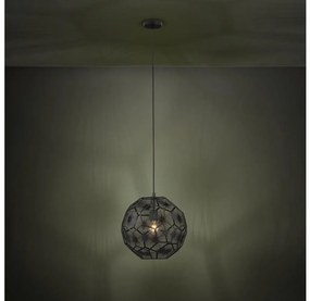 Eglo 39618 - Csillár zsinóron SKOURA 1xE27/60W/230V 41 cm fekete