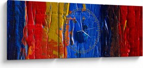 Festői szinek képe (órával) (90x30 cm)