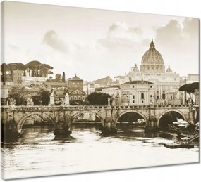 Vászonkép 50x40 Róma Vatikán panoráma