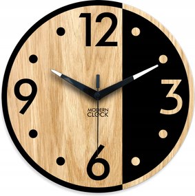 Arnold tölgyfa falióra 33 cm csendes, nappali falióra Csendes