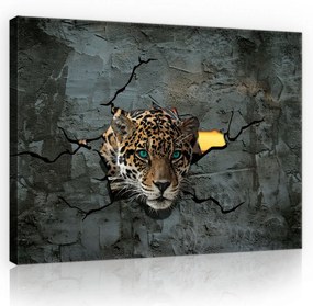 Leopárd, vászonkép, 60x40 cm méretben