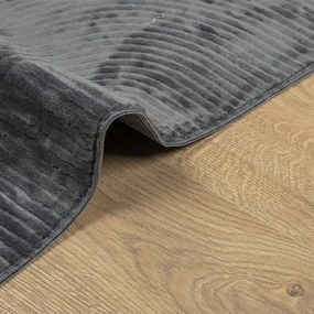 IZA antracit rövid szálú skandináv stílusú szőnyeg 160 x 230 cm